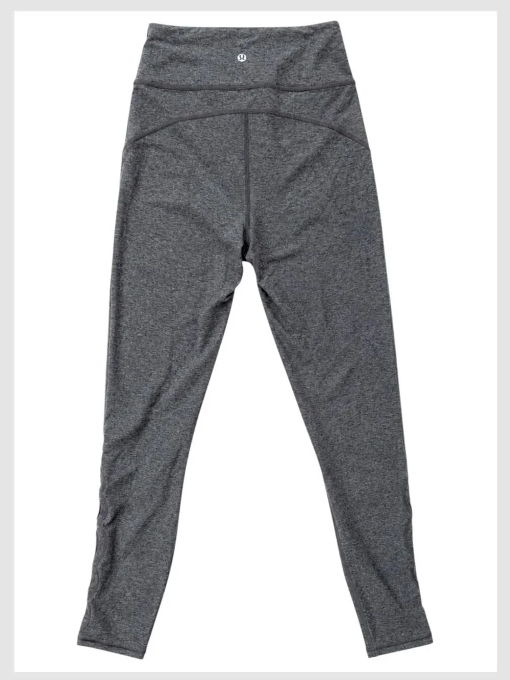 Lululemon Tied To It 7/8 Leggings Heathered Black High Rise S 6